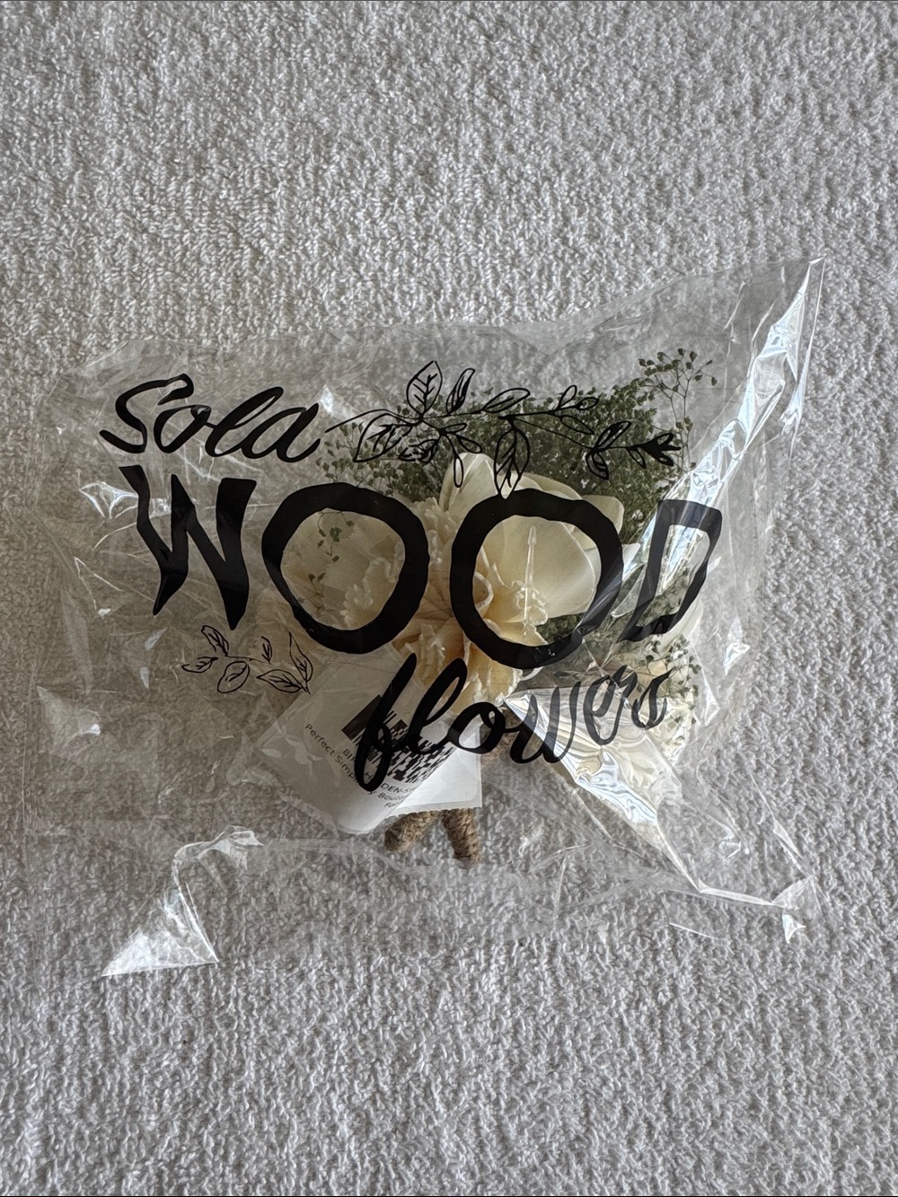 Sola Wood Flowers Perfect Simplicity Boutonnière Set of 3 Flowers